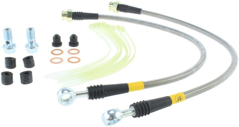 StopTech 11-14 Jeep Grand Cherokee (all) Stainless Steel Front Brake Lines - Torque Motorsport