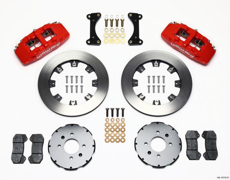 Wilwood Dynapro 6 Front Hat Kit 12.19in Red 94-01 Honda/Acura w/262mm Disc - Torque Motorsport