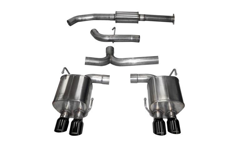 Corsa 2015 Subaru WRX Cat Back Exhaust, Black Quad 3.5in Tips *Sport* - Torque Motorsport