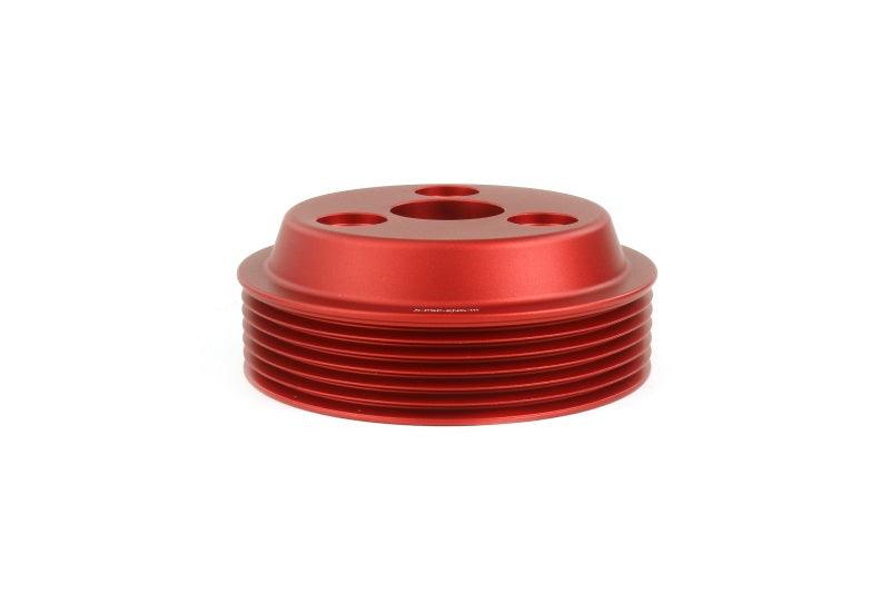 Perrin 15-21 Subaru WRX Lightweight Water Pump Pulley - Red - Torque Motorsport