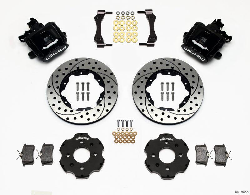 Wilwood Combination Parking Brake Rear Kit 11.00in Drilled Civic / Integra Disc 2.39 Hub Offset - Torque Motorsport