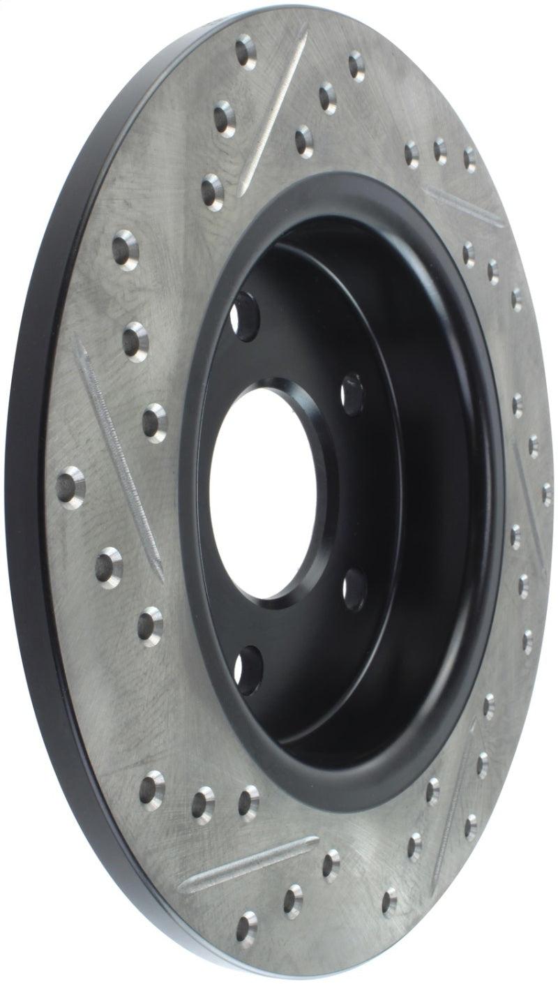 StopTech 12-15 Ford Focus w/ Rear Disc Brakes Rear Left Slotted & Drilled Rotor - Torque Motorsport