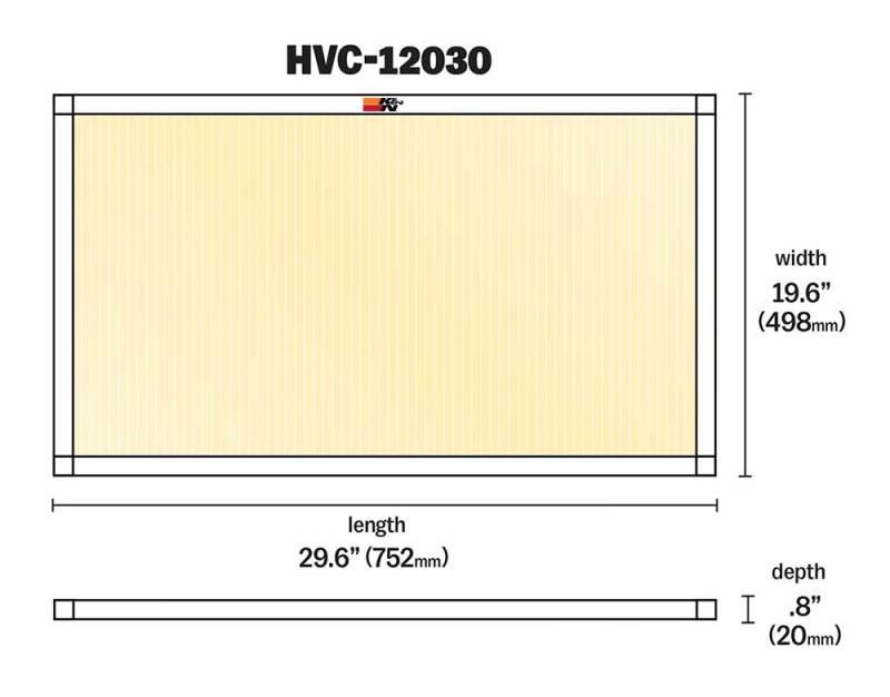 K&N HVAC Filter - 20 x 30 x 1 - Torque Motorsport