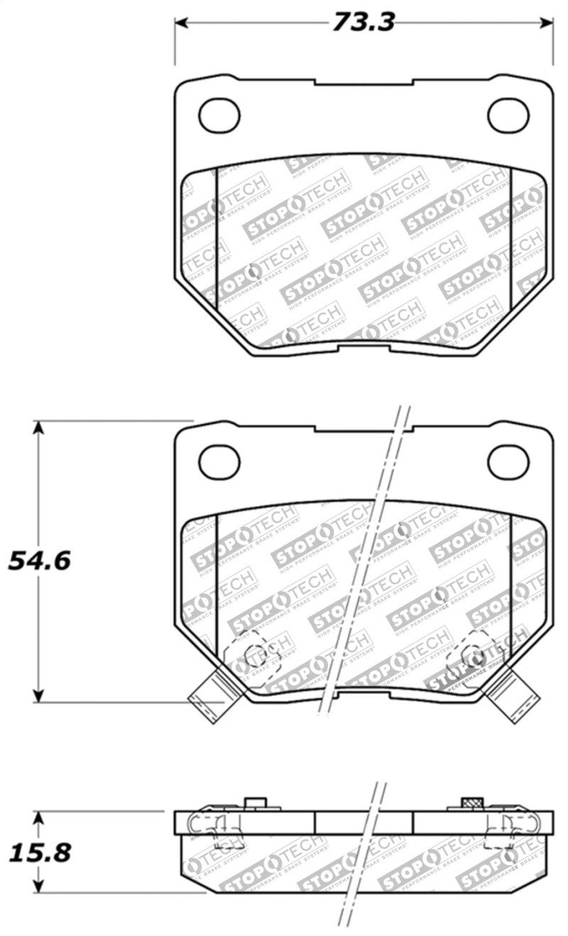 StopTech Performance 06-07 WRX Rear Brake Pads - Torque Motorsport