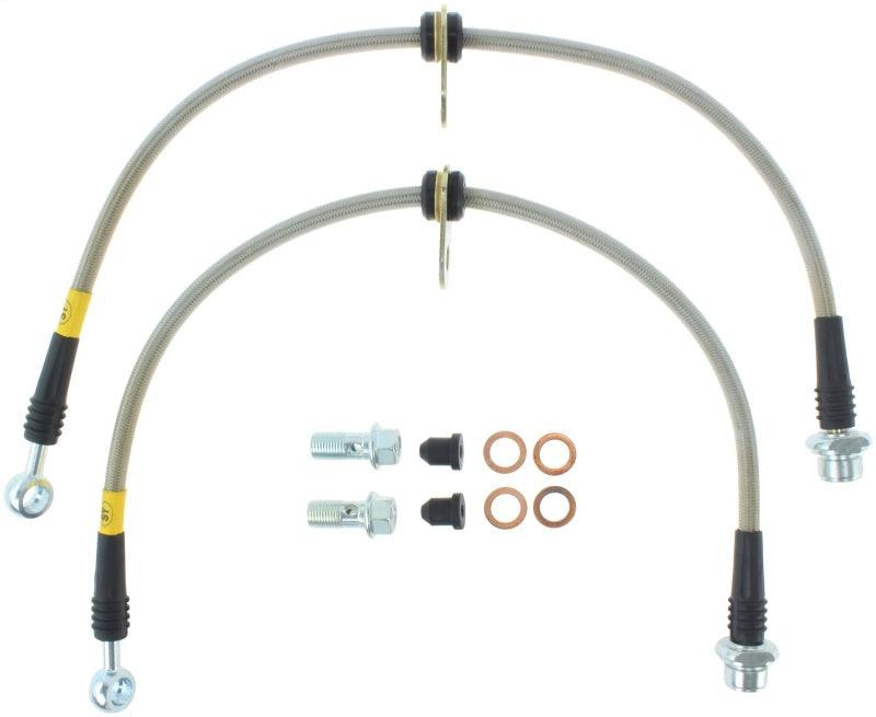 StopTech 08-10 Toyota Land Cruiser Front Stainless Steel Brake Line Kit - Torque Motorsport