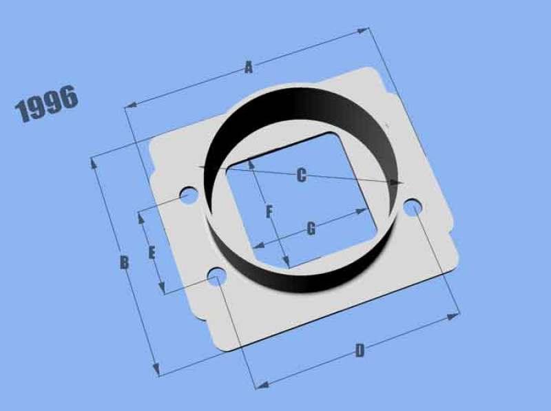 Vibrant MAF SenAdapter Plate Toyota w/ Bosch MAF Sensuse w/ 3in ID filteronly - Torque Motorsport