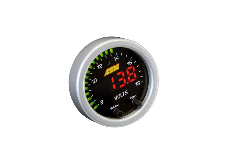 AEM X-Series 8-18V Volt Gauge - Torque Motorsport