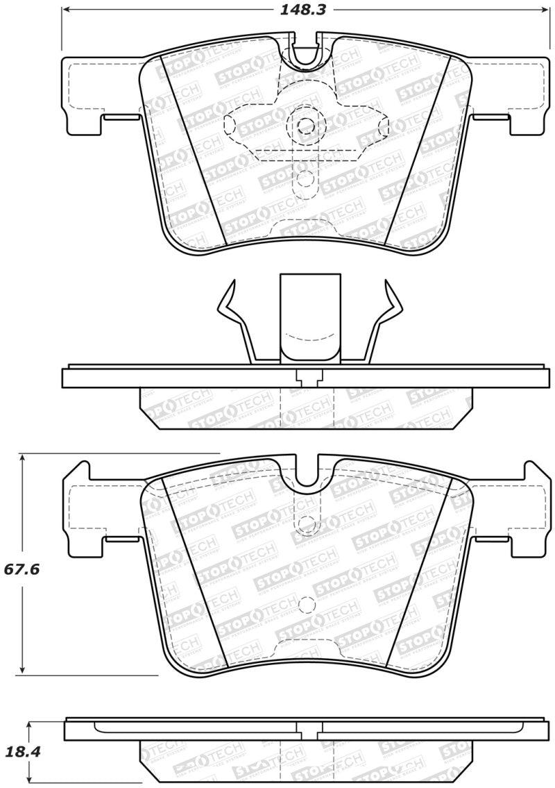 StopTech Performance 13-15 BMW 320i Front Brake Pads - Torque Motorsport