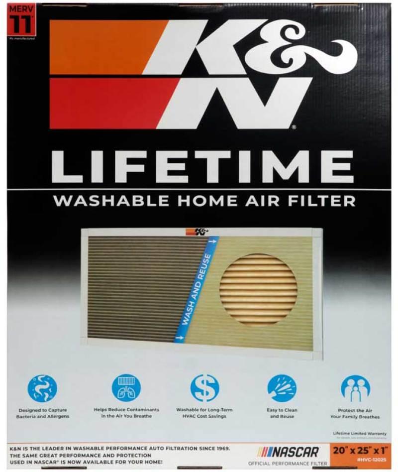 K&N HVAC Filter - 20 x 25 x 1 - Torque Motorsport