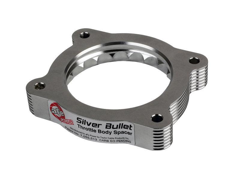 aFe 02-09 Chevrolet Trailblazer/ 02-09 GMC Envoy L6 4.2L Silver Bullet Throttle Body Spacer - Silver - Torque Motorsport