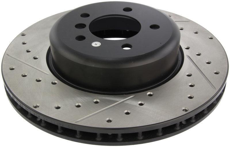 StopTech 08-09 BMW 535 Series / 04-09 545i/550i/645Ci/650i Slotted & Drilled Right Front Rotor - Torque Motorsport