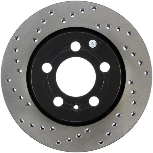 StopTech 03-05 VW Golf GTi (vented rear discs) Drilled Right Rear Rotor - Torque Motorsport