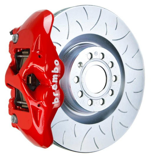 Brembo 16-23 Audi TT Front GT BBK 4 Piston Cast 345x30 1pc Rotor Slotted Type3-Red - Torque Motorsport