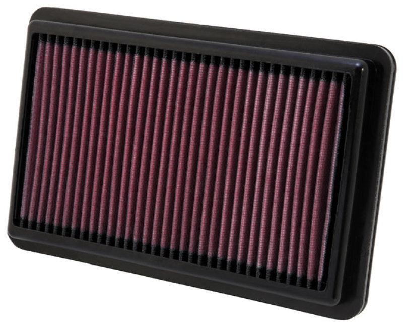 K&N Replacement Air Filter 10.188in O/S Length x 6.375in O/S Width x 1.063in H for 12 Honda Civic Si - Torque Motorsport