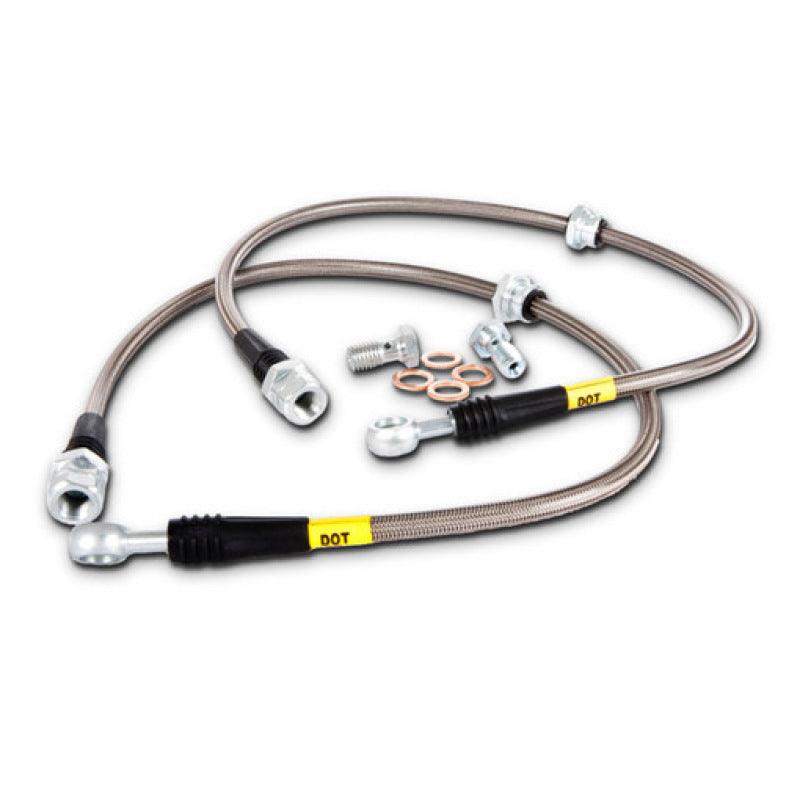 StopTech 07-08 Honda Fit Stainless Steel Brake Lines - Torque Motorsport