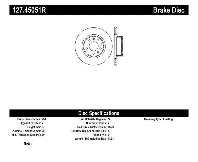 StopTech Slotted & Drilled Sport Brake Rotor - Torque Motorsport