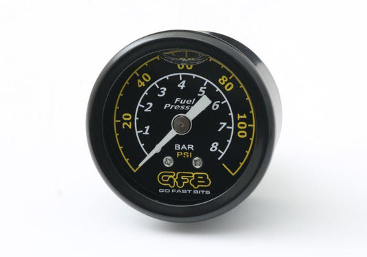 GFB Fuel Pressure Gauge (Suits 8050/8060) 40mm 1-1/2in 1/8MPT Thread 0-120PSI - Torque Motorsport