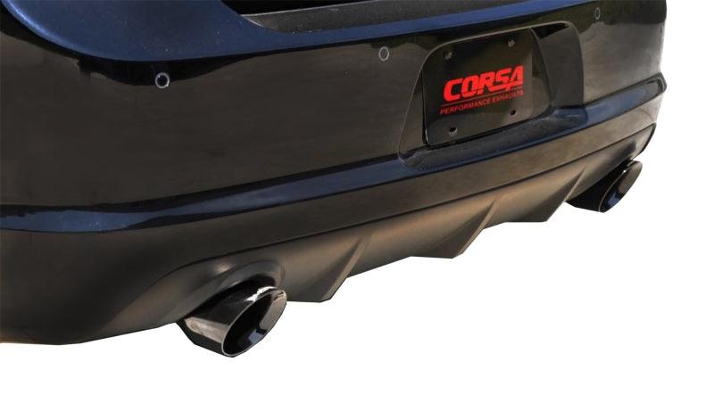 Corsa 12-13 Dodge Charger SRT-8 6.4L V8 Black Xtreme Cat-Back Exhaust - Torque Motorsport