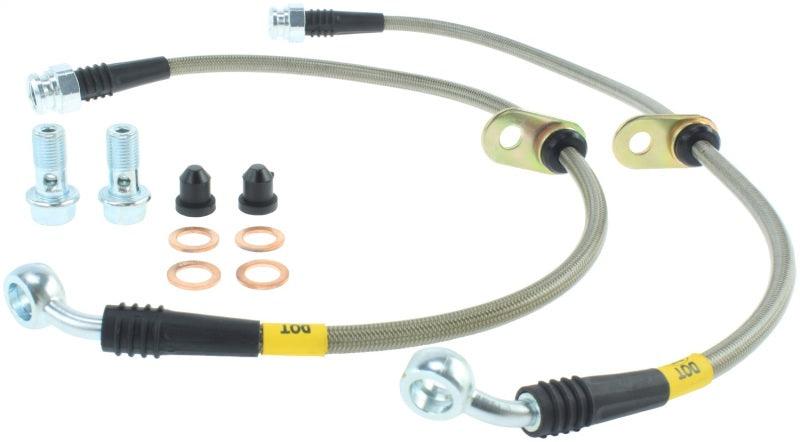 StopTech 94-01 Integra / 99-00 Civic Si w/Rear Disc Brakes Rear SS Brake Lines - Torque Motorsport