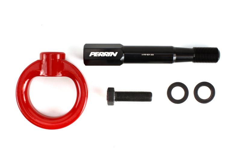 Perrin 15-17 Subaru WRX/STI Tow Hook Kit (Front) - Red - Torque Motorsport