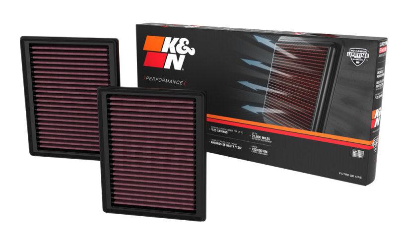 K&N 2023 Nissan Z 3.0L V6 Replacement Air Filter (Includes 2 Filters) - Torque Motorsport