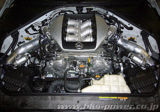 HKS 09-10 GT-R R35 SSQV4 BOV Kit Includes 2 SSQV & Polished Aluminum Pipes - Torque Motorsport