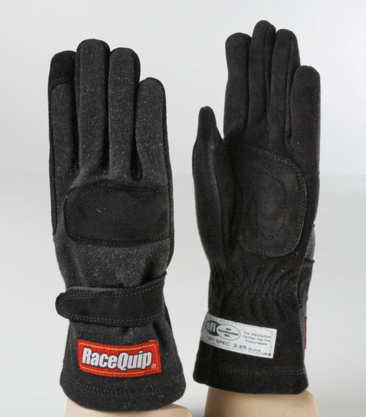 RaceQuip Black 2-Layer SFI-5 Glove - Small - Torque Motorsport