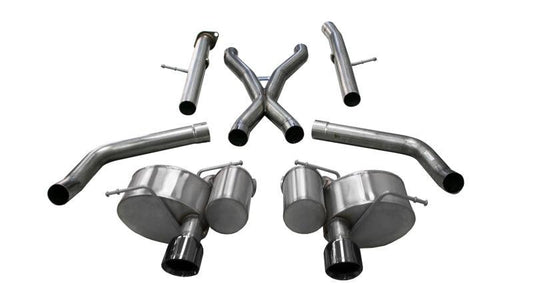 Corsa 12-20 Jeep Grand Cherokee SRT 2.75in Dual Rear Xtreme Cat-Back Exhaust - Black PVD Tip Finish - Torque Motorsport