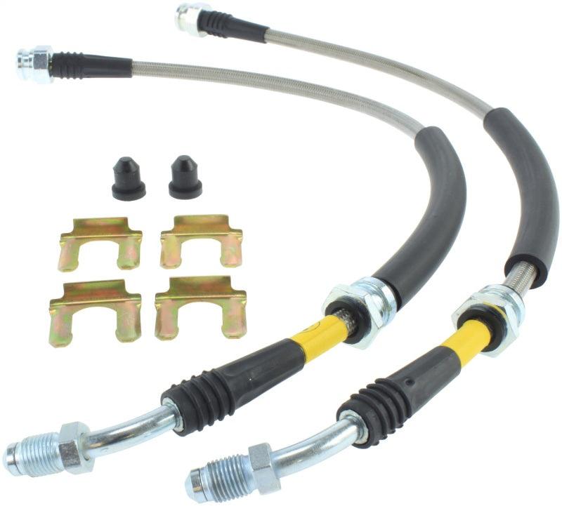 StopTech 07-09 Mazdaspeed3 / 04-07 Mazda 3 Stainless Steel Front Brake Lines - Torque Motorsport