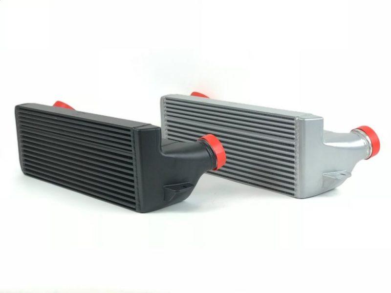 CSF 04-13 BMW 335i/xi (E90/E91/E92/E93) High Performance Stepped Core Bar/Plate Intercooler - Black - Torque Motorsport