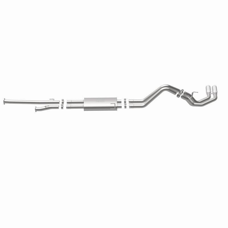 MagnaFlow 14 Toyota Tundra V8 4.6L/5.7L Stainless C/b Exhaust Dual same side pass. rear tire - Torque Motorsport