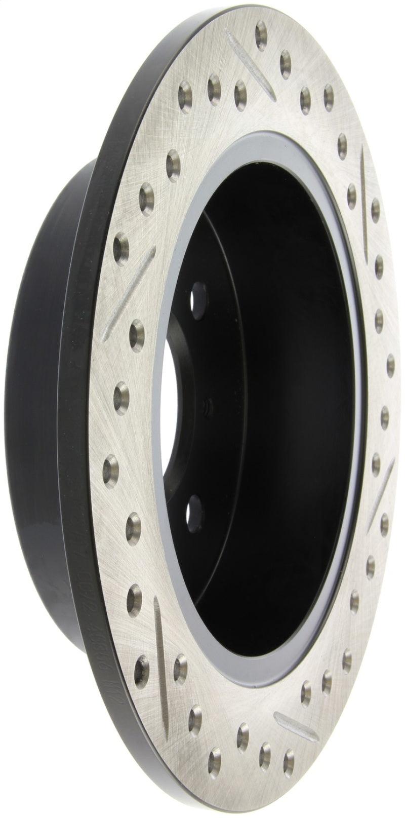 StopTech 90-96 Acura Integra / 97-01 Integra (Exc. Type R) Slotted & Drilled Right Rear Rotor - Torque Motorsport