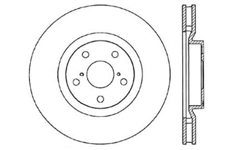 StopTech 5/93-98 Toyota Supra Turbo Left Front Slotted & Drilled Rotor - Torque Motorsport