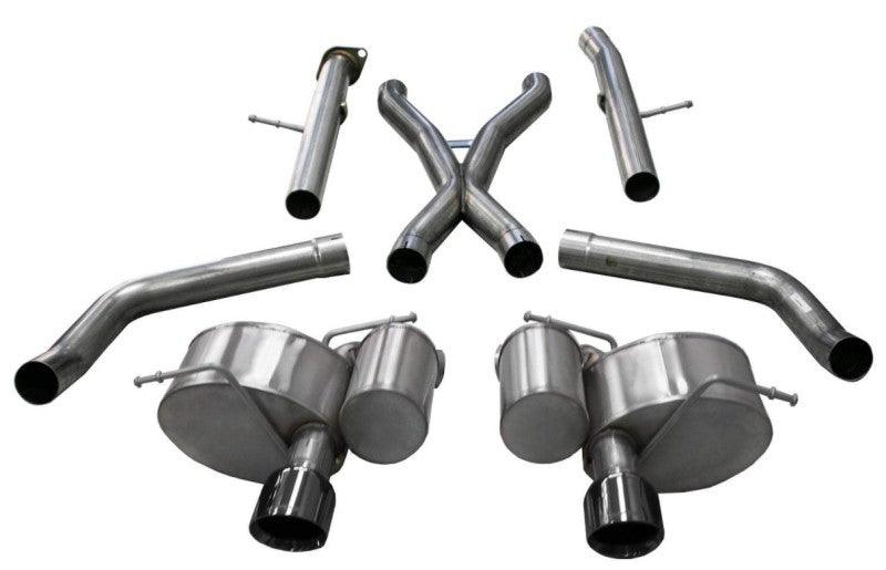 Corsa 12-20 Jeep Grand Cherokee SRT 2.75in Dual Rear Xtreme Cat-Back Exhaust - Black PVD Tip Finish - Torque Motorsport