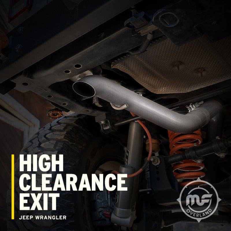 MagnaFlow 12-18 Jeep Wrangler 2.5in Overland Series Cat-Back Exhaust - Torque Motorsport