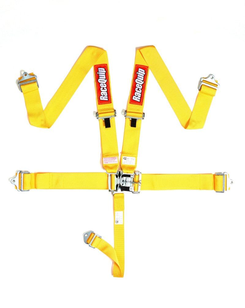 RaceQuip Yellow L & L 5pt Seat Belt - Torque Motorsport