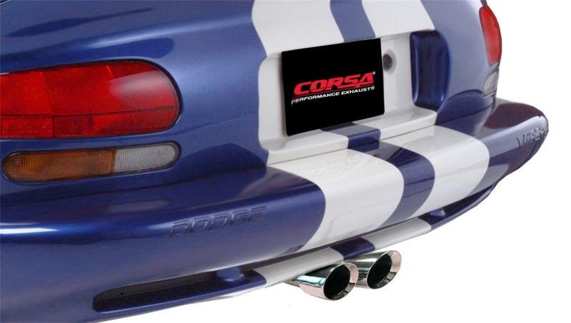 Corsa 96-02 Dodge Viper GTS 8.0L V10 Polished Sport Cat-Back Exhaust w/3in Inlet - Torque Motorsport