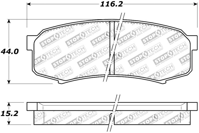 StopTech Street Brake Pads - Rear - Torque Motorsport