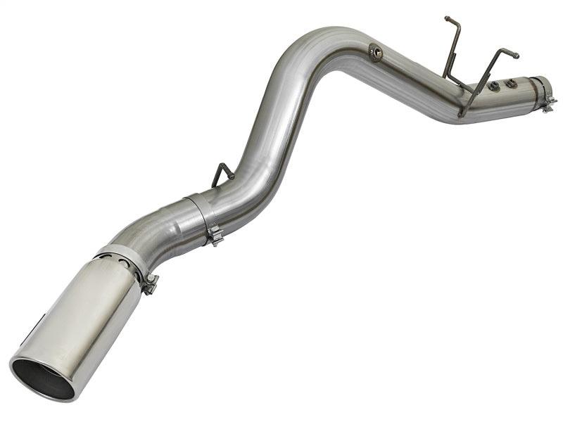 aFe LARGE BORE HD 5in 409-SS DPF-Back Exhaust w/Polished Tip 2017 GM Duramax V8-6.6L (td) L5P - Torque Motorsport