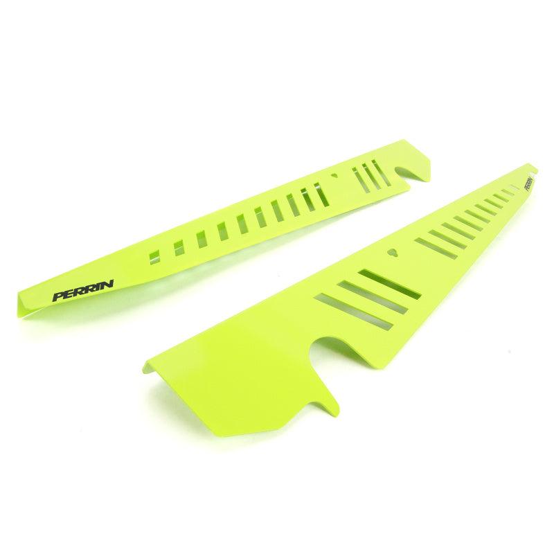 Perrin 2015+ Subaru WRX/STI Fender Shroud Set - Neon Yellow - Torque Motorsport