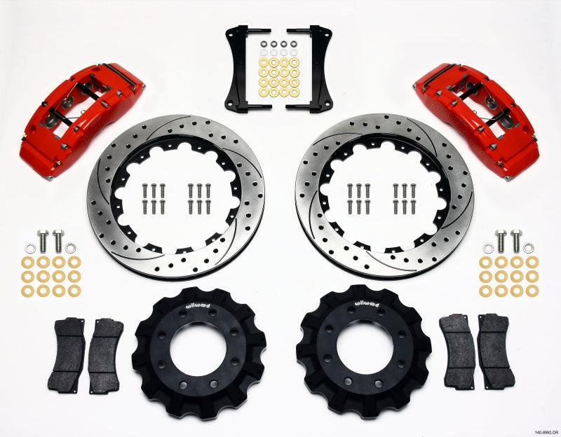 Wilwood TC6R Front Kit 16.00in Drilled Red 1999-2014 GM Truck/SUV 1500 - Torque Motorsport