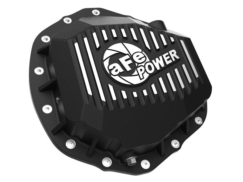 aFe 2020 Chevrolet Silverado 2500 HD Rear Differential Cover Black ; Pro Series w/ Machined Fins - Torque Motorsport