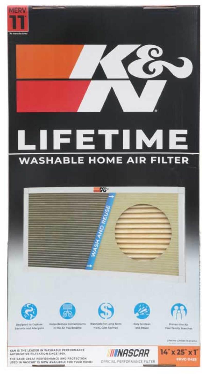 K&N HVAC Filter - 14 x 25 x 1 - Torque Motorsport