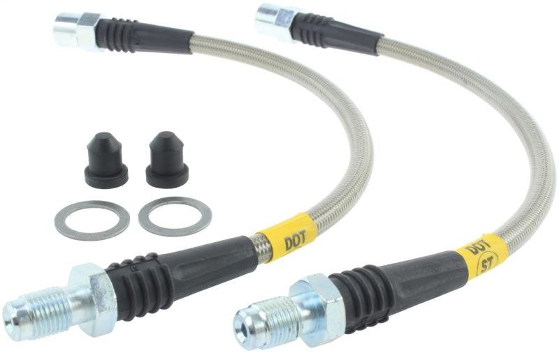 StopTech 03-09 Mercedes E55/E63 / 03-10 E320/E350 Coupe / 03-09 E500/E550 Rear SS Brake Line Kit - Torque Motorsport