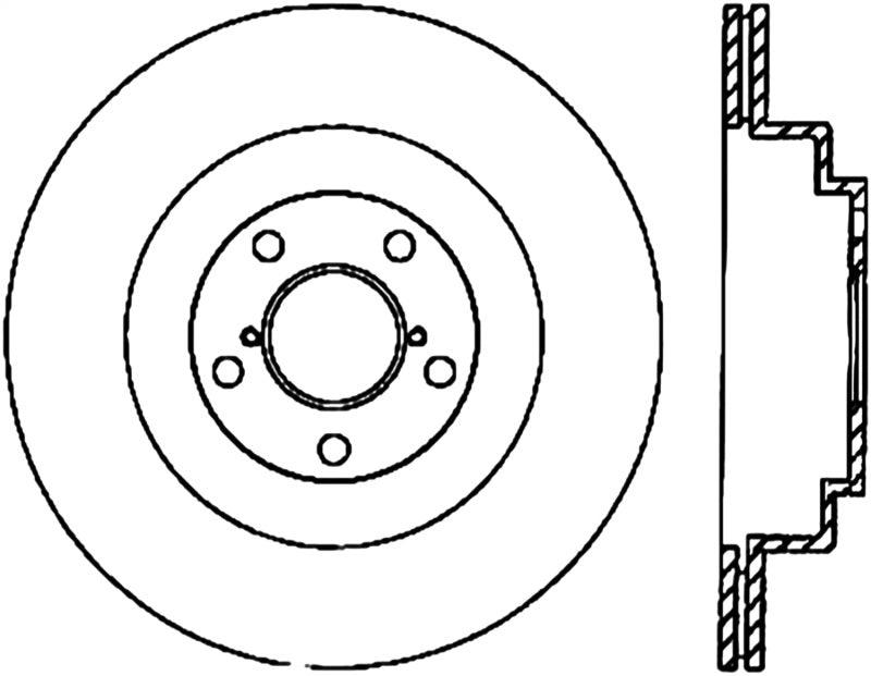 Stoptech 06-07 WRX / 05-08 LGT Rear CRYO-STOP Rotor - Torque Motorsport