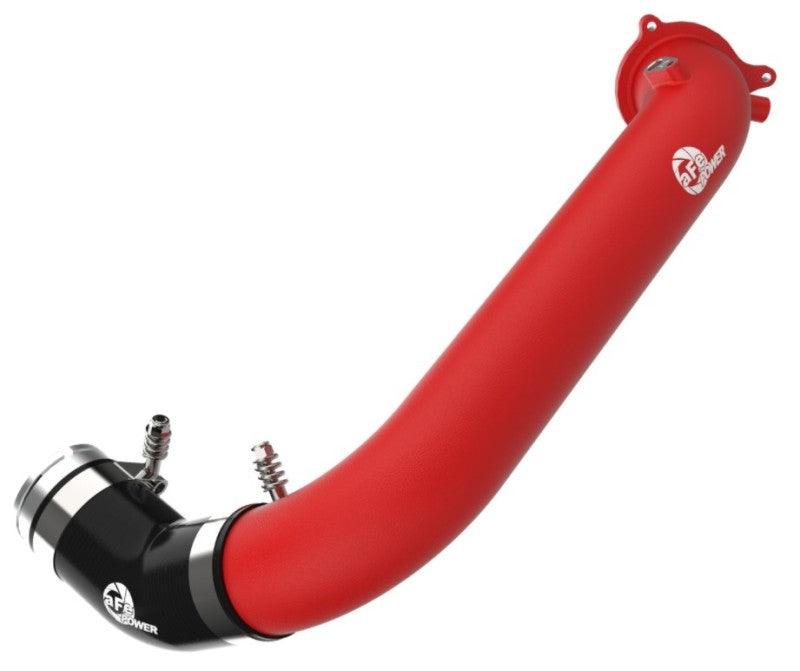 aFe BladeRunner Red 2-3/4in Aluminum Charge Pipe 2021 Toyota Supra GR (A90) I4-2.0L (t) B48 - Torque Motorsport