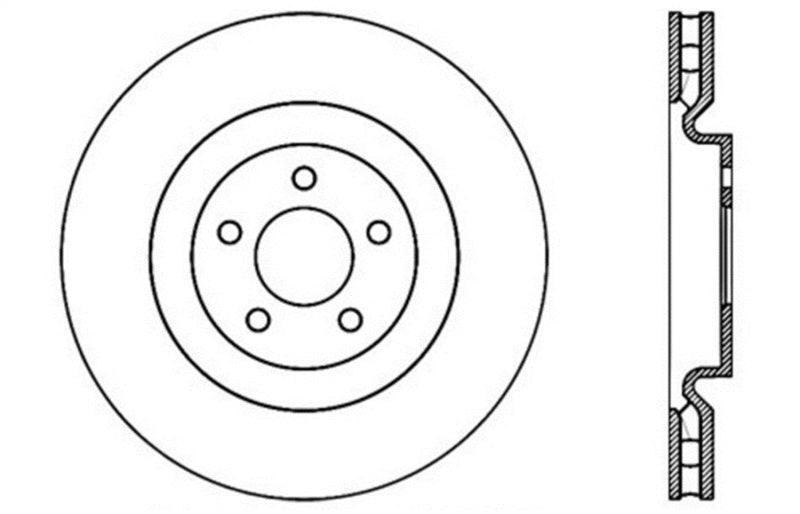 StopTech Slotted & Drilled Sport Brake Rotor - Torque Motorsport