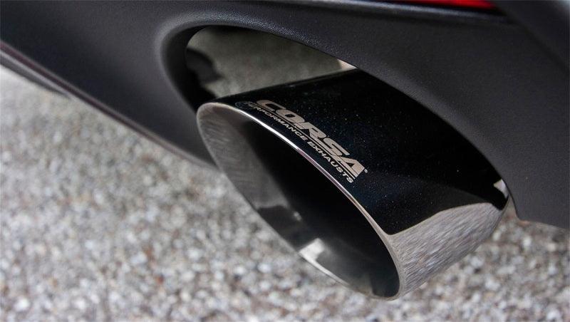 Corsa 2015 Ford Mustang GT 5.0 3in Cat Back Exhaust Polish Dual Tips (Sport) - Torque Motorsport