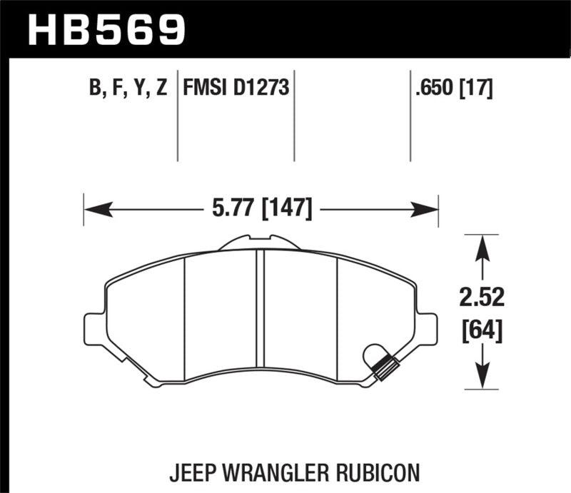 Hawk LTS Street Brake Pads - Torque Motorsport